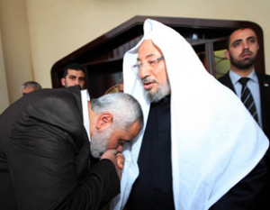 Qaradawi With Hamas Prime Minister